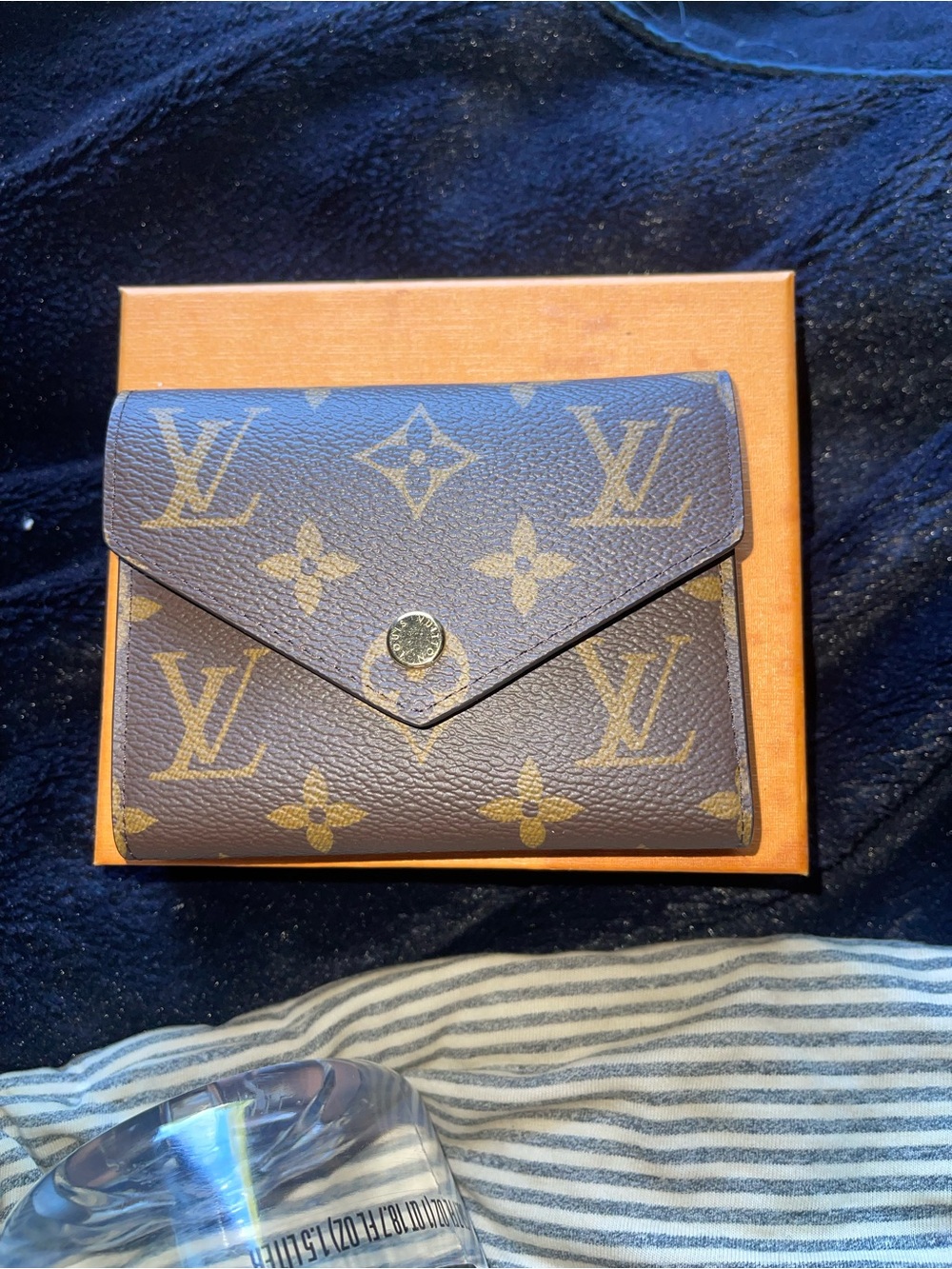 Louis Vuitton Monogram Envelope Wallet in Brown and Gold